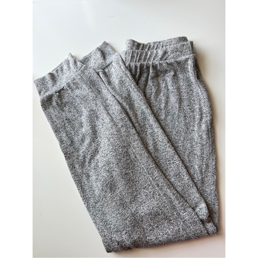 Caution To The Wind Womens Anthropologie Gray & White High Rise Joggers Sz Small